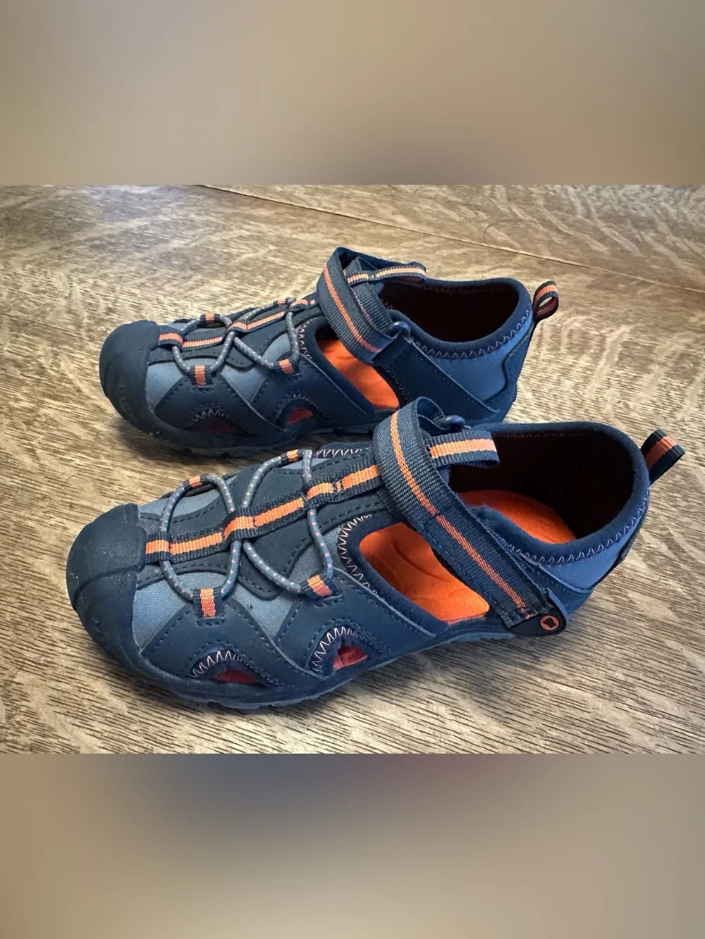 Merrell Hydro Kids Navy and Orange Active Sandals